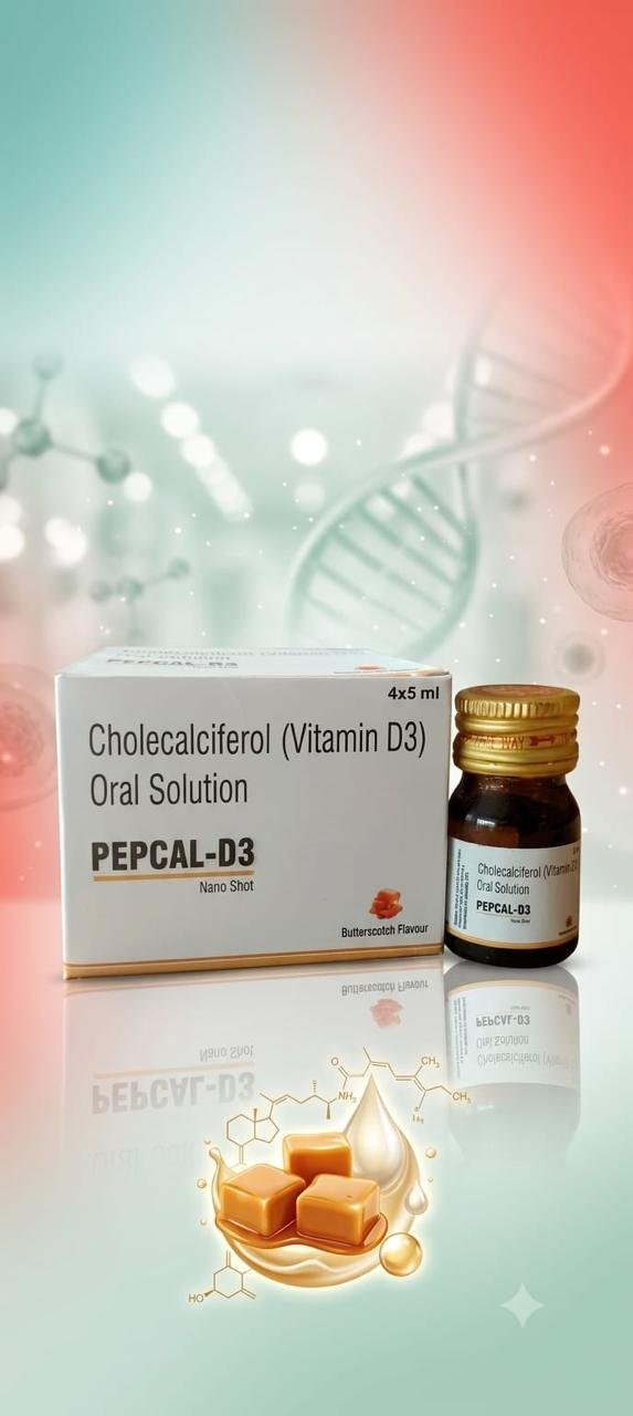 Pepcal-D3 – Cholecalciferol (Vitamin D3) Oral Solution