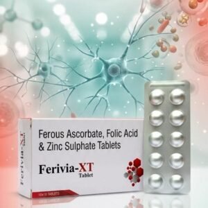 Ferivia-XT – Ferrous Ascorbate, Folic Acid & Zinc Sulphate Tablets