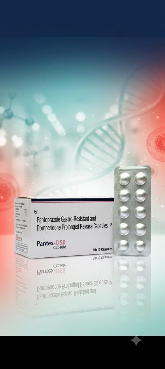 Pantex-DSR – Pantoprazole Gastro-Resistant & Domperidone Prolonged Release Capsules IP
